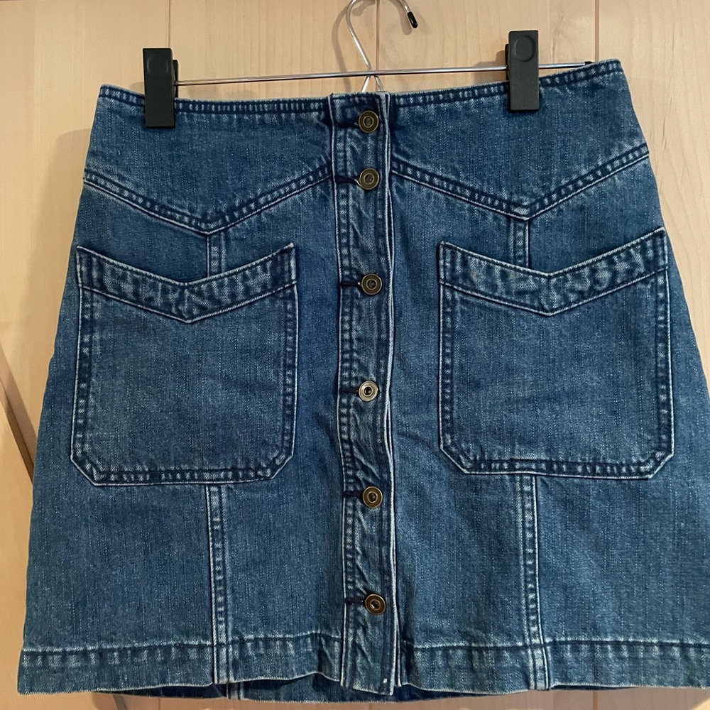 Free People denim skirt